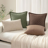 Decorative Burlap Linen Throw Pillows Covers